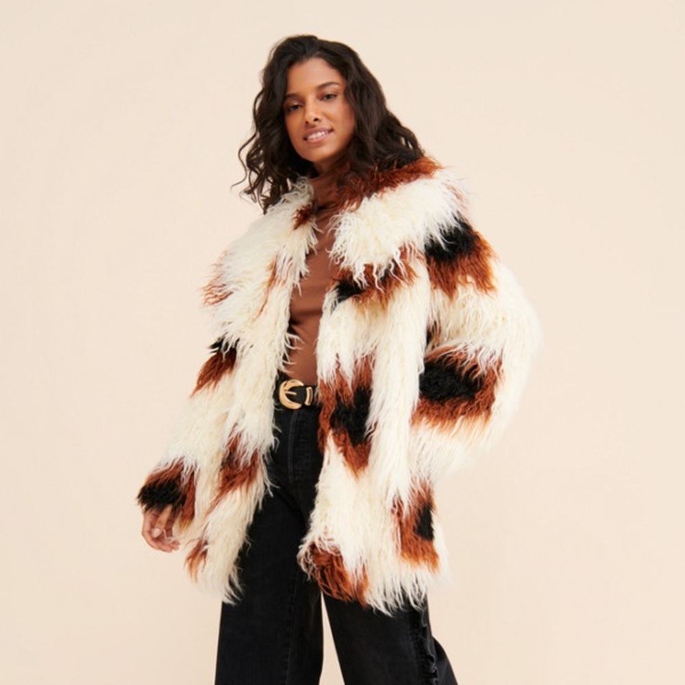 Glamorous Shaggy Faux Fur Coat
